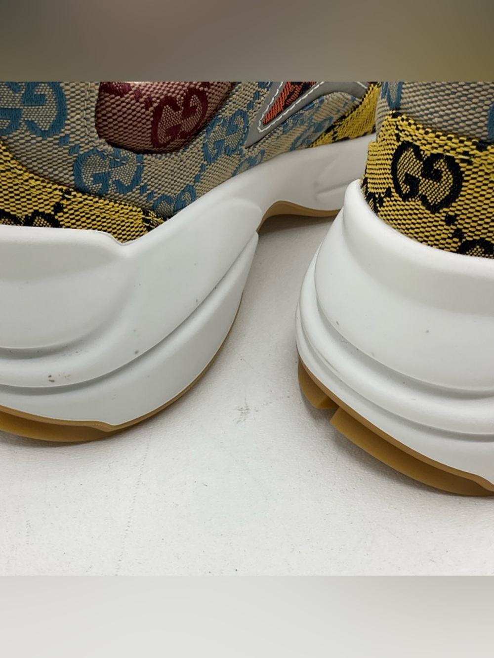 Gucci Rhyton GG Monogram Canvas Sneaker Shoes Size 36+ (US 6.5) - Picture 13 of 16